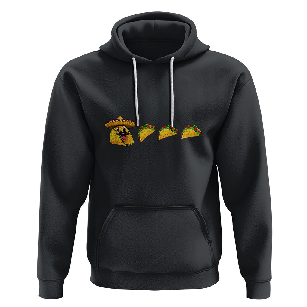 Funny Taco Lover Hoodie Pie Eating Tacos Mexico Cinco De Mayo TS02 Black Printyourwear