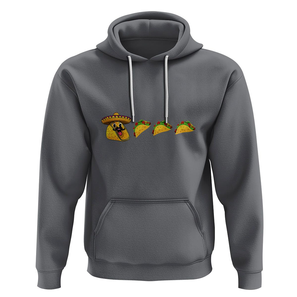 Funny Taco Lover Hoodie Pie Eating Tacos Mexico Cinco De Mayo TS02 Charcoal Printyourwear