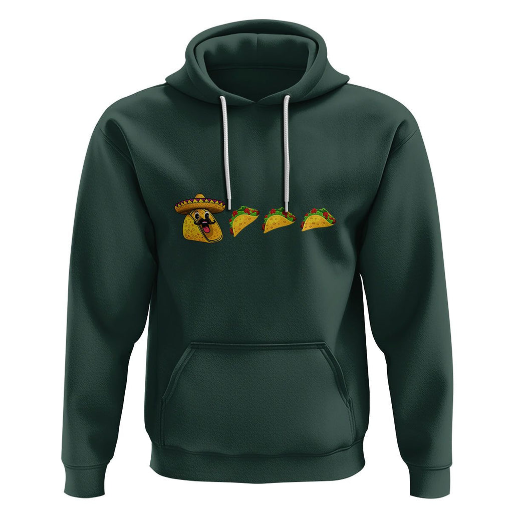Funny Taco Lover Hoodie Pie Eating Tacos Mexico Cinco De Mayo TS02 Dark Forest Green Printyourwear
