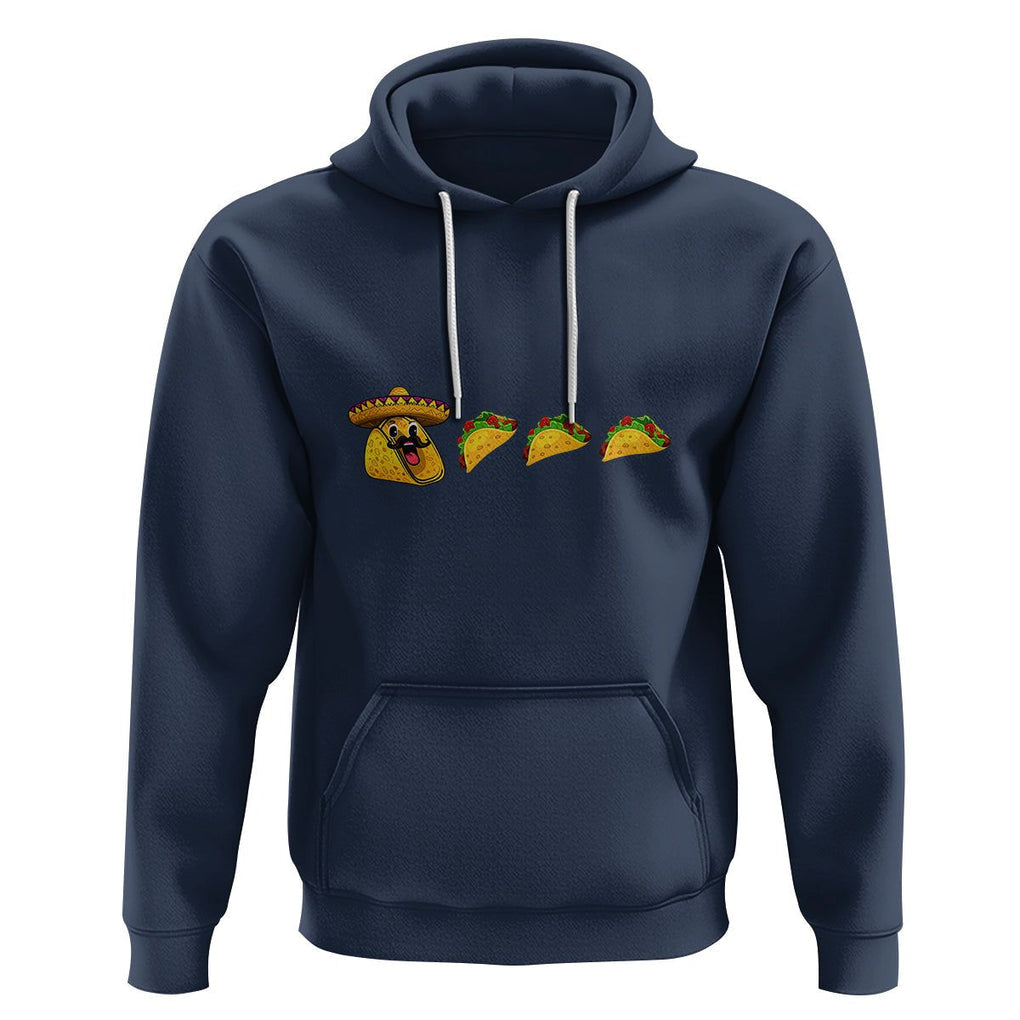 Funny Taco Lover Hoodie Pie Eating Tacos Mexico Cinco De Mayo TS02 Navy Printyourwear