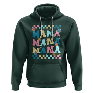 Retro Groovy Mama Hoodie Mother's Day Gifts for Mom TS02 Dark Forest Green Printyourwear