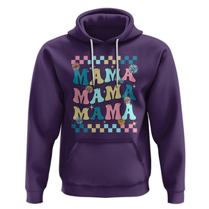 Retro Groovy Mama Hoodie Mother's Day Gifts for Mom TS02 Purple Printyourwear