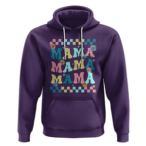 Retro Groovy Mama Hoodie Mother's Day Gifts for Mom TS02 Purple Printyourwear