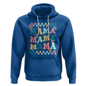 Retro Groovy Mama Hoodie Mother's Day Gifts for Mom TS02 Royal Blue Printyourwear