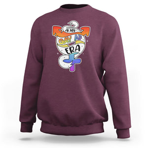 Gay Pride Sweatshirt In My Gay AF Era Proud LGBT LGBTQ Community TS02 Maroon Printyourwear