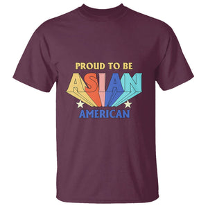 Proud To Be Asian American T Shirt AAPI Pride Heritage Month TS02 Maroon Printyourwear