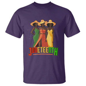 Juneteenth 1865 T Shirt Beautiful Black Women Melanin TS02 Purple Print Your Wear