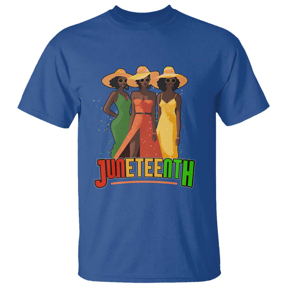 Juneteenth 1865 T Shirt Beautiful Black Women Melanin TS02 Royal Blue Print Your Wear