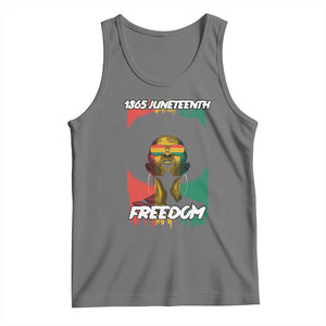 Juneteenth 1865 Freedom Tank Top Afro Melanin Woman African American Dripping TS02 Black Heather Print Your Wear