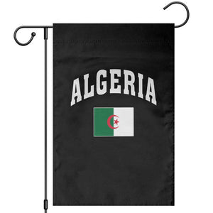 Classic Algeria Varsity Athletic Style Garden Flag Proud Patriotic Algerian Flag TS02 Black Print Your Wear