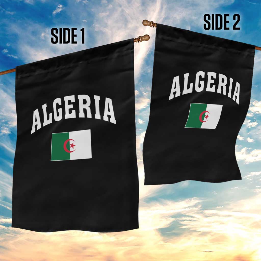 Classic Algeria Varsity Athletic Style Garden Flag Proud Patriotic Algerian Flag TS02 Print Your Wear