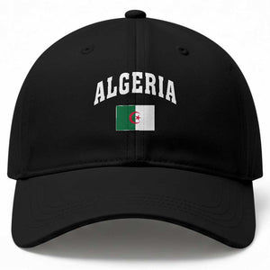 Classic Algeria Varsity Athletic Style Baseball Cap Proud Patriotic Algerian Flag TS02 Print Your Wear