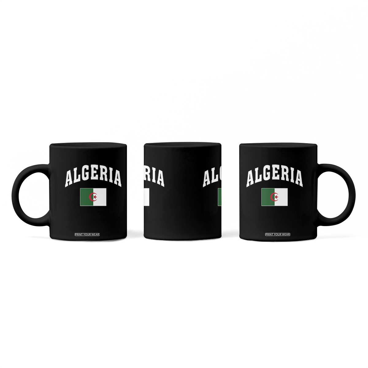Classic Algeria Varsity Athletic Style Coffee Mug Proud Patriotic Algerian Flag TS02 Print Your Wear