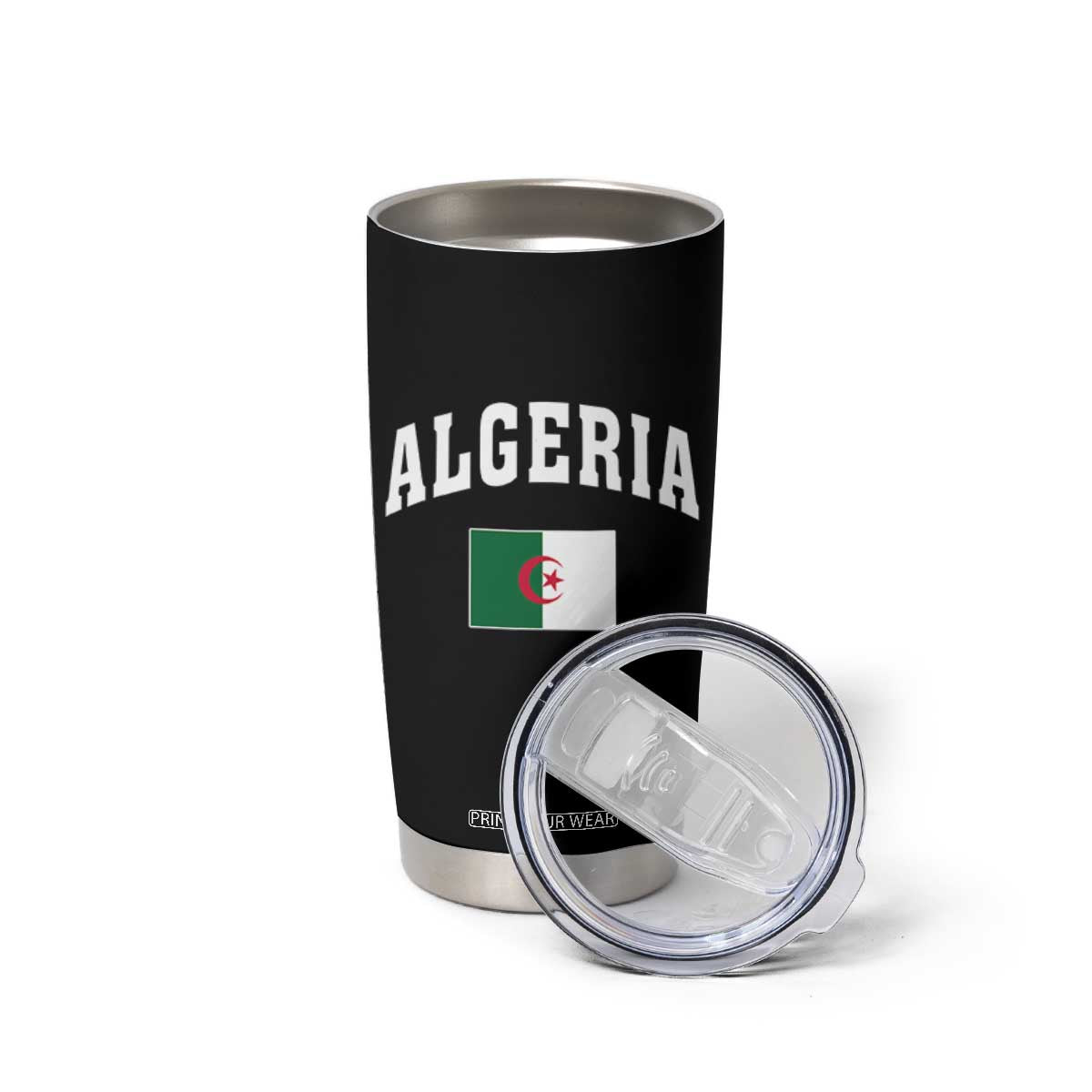 Classic Algeria Varsity Athletic Style Tumbler Cup Proud Patriotic Algerian Flag TS02 Print Your Wear