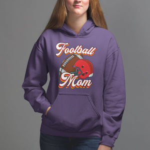 Football Mom Hoodie Women Game Day Sunday Funday Rugby Helmet TS02 Purple Printyourwear