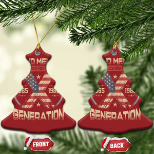 Generation X Christmas Ornament Proud Member Of The F Your Feelings Gen X 1965 1981 Retro American Flag TS02 Christmas Tree Red Print Your Wear