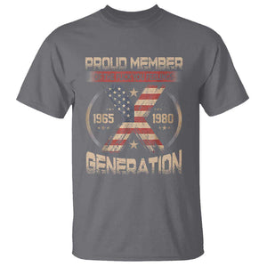 X Generation T Shirt Proud Member Of The F Your Feelings Gen X 1965 1981 Retro American Flag TS02 Charcoal Print Your Wear