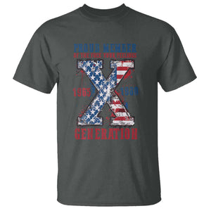 X Generation T Shirt Proud Member Of The F Your Feelings Gen X 1965 1981 American Flag TS02 Dark Heather Print Your Wear