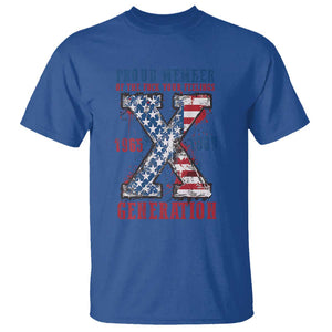 X Generation T Shirt Proud Member Of The F Your Feelings Gen X 1965 1981 American Flag TS02 Royal Blue Print Your Wear