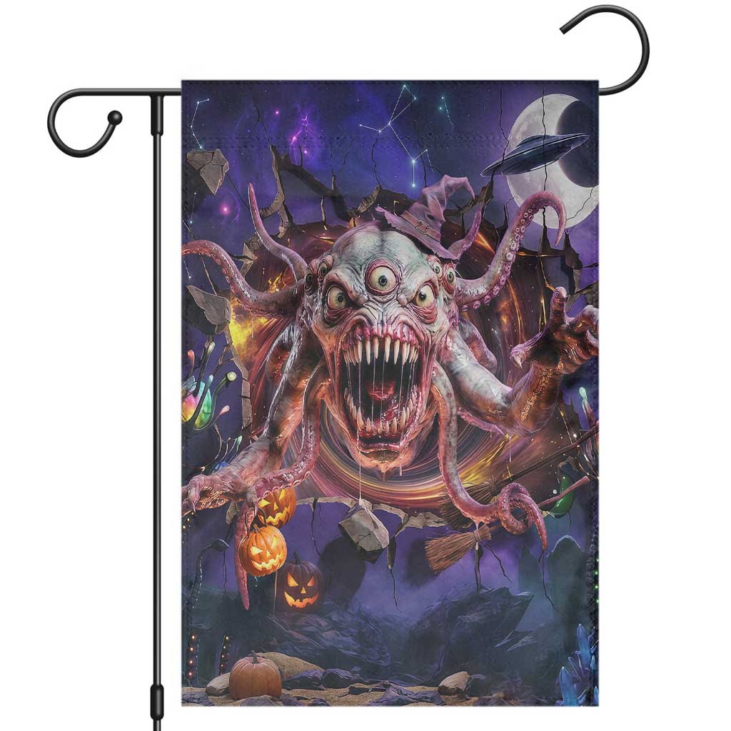 Tentacle Alien Monster Cosmic Horror 3D Halloween Optical Illusion Garden Flag