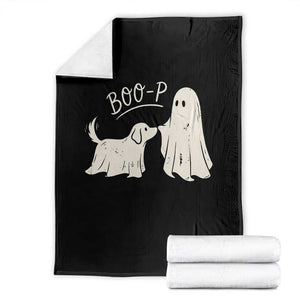 Cute Ghost and Ghost Dog Nose Boop Throw Blanket Spooky Halloween Boo Sheet Dog Lovers