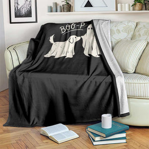 Cute Ghost and Ghost Dog Nose Boop Throw Blanket Spooky Halloween Boo Sheet Dog Lovers