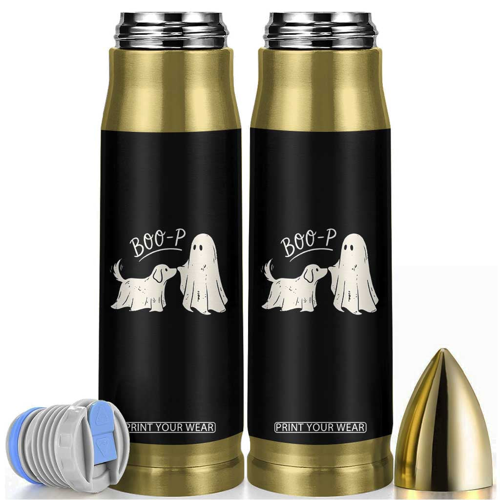 Cute Ghost and Ghost Dog Nose Boop Bullet Tumbler Spooky Halloween Boo Sheet Dog Lovers