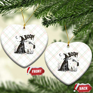 Skeleton Witch Dog Nose Boop Ceramic Ornament Vintage Halloween Gift for Dog Lovers