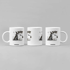 Skeleton Witch Dog Nose Boop Coffee Mug Vintage Halloween Gift for Dog Lovers