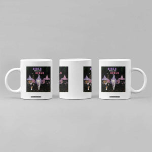 Funny Witchy Cats Girls Will Be Girls Halloween Meme Coffee Mug