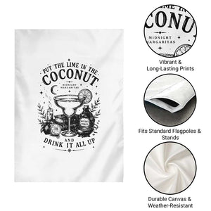 Midnight Margaritas Witchy Cocktail Halloween Garden Flag Put The Lime In The Coconut Drinking