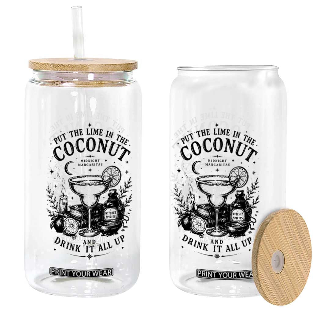 Midnight Margaritas Witchy Cocktail Halloween Glass Can Put The Lime In The Coconut Drinking