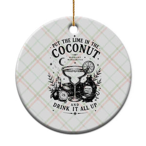 Midnight Margaritas Witchy Cocktail Halloween Ceramic Ornament Put The Lime In The Coconut Drinking