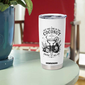 Midnight Margaritas Witchy Cocktail Halloween Tumbler Cup Put The Lime In The Coconut Drinking