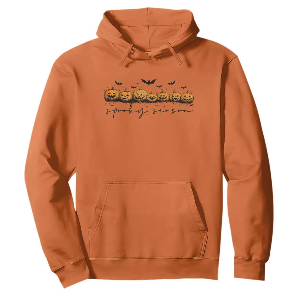 Spooky Season Jack O Lantern Pumpkins Vintage Halloween Hoodie