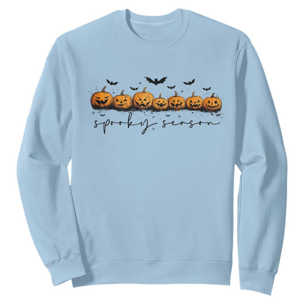 Spooky Season Jack O Lantern Pumpkins Vintage Halloween Sweatshirt