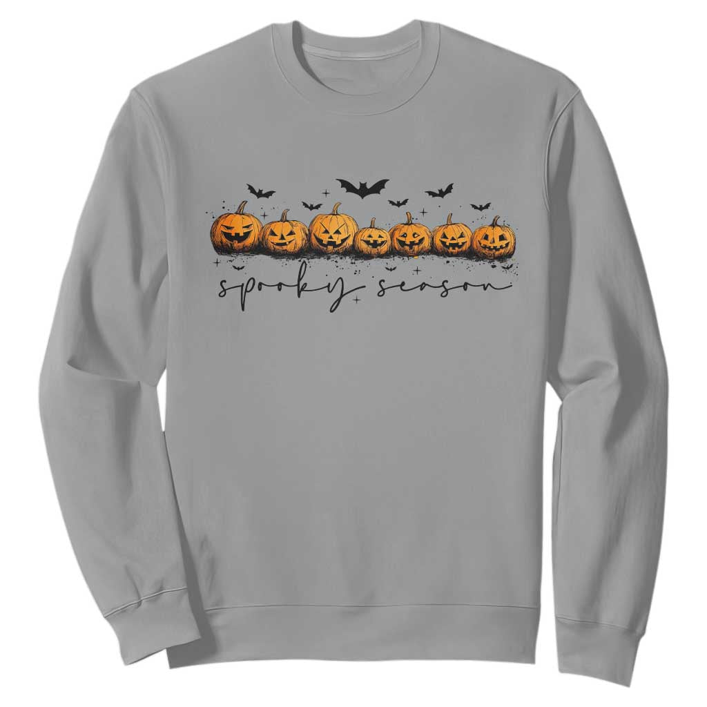 Spooky Season Jack O Lantern Pumpkins Vintage Halloween Sweatshirt