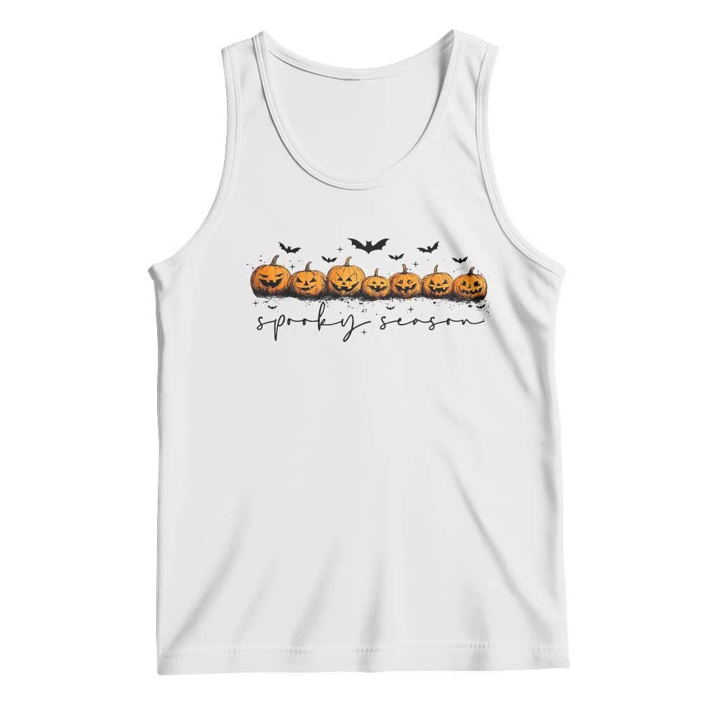 Spooky Season Jack O Lantern Pumpkins Vintage Halloween Tank Top