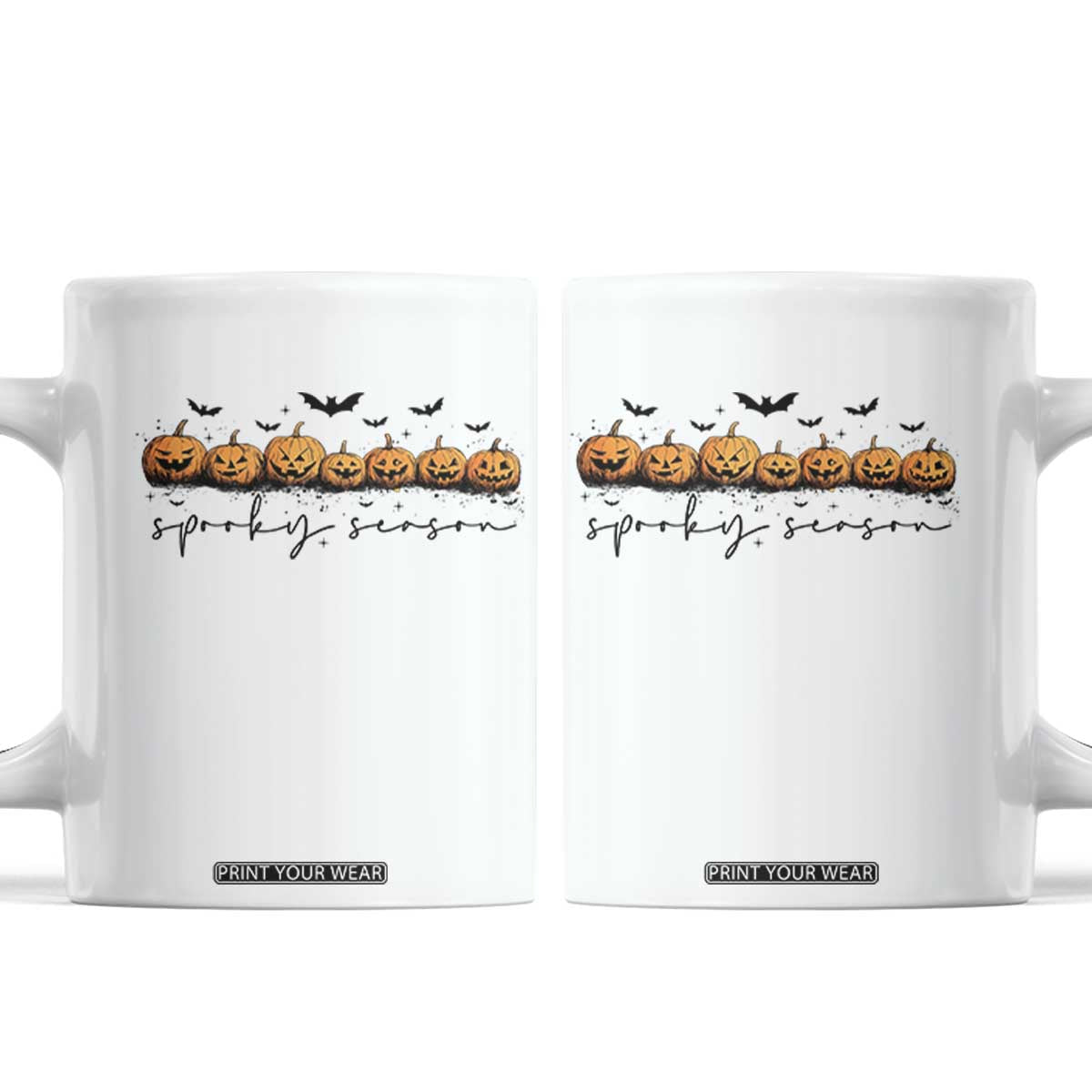 Spooky Season Jack O Lantern Pumpkins Vintage Halloween Coffee Mug