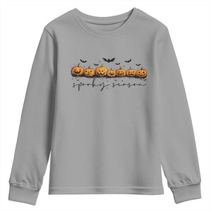 Spooky Season Jack O Lantern Pumpkins Vintage Halloween Youth Sweatshirt