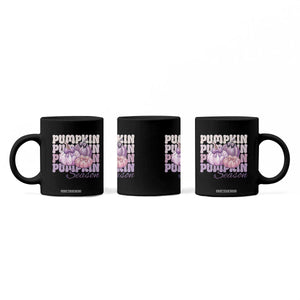 Cute Pumpkins Season with Bows Coquette Autumn Vibes Coffee Mug