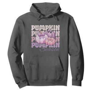 Cute Pumpkins Season with Bows Coquette Autumn Vibes Hoodie