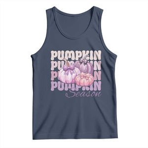 Cute Pumpkins Season with Bows Coquette Autumn Vibes Tank Top
