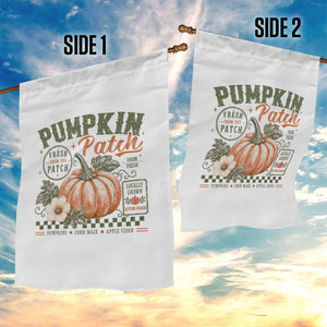 Vintage Pumpkin Patch Farm Fresh Garden Flag Rustic Farmhouse Locally Grown Autumn Fall Gift