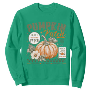 Vintage Pumpkin Patch Farm Fresh Sweatshirt Rustic Farmhouse Locally Grown Autumn Fall Gift