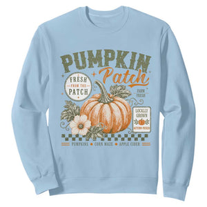 Vintage Pumpkin Patch Farm Fresh Sweatshirt Rustic Farmhouse Locally Grown Autumn Fall Gift