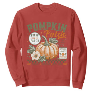 Vintage Pumpkin Patch Farm Fresh Sweatshirt Rustic Farmhouse Locally Grown Autumn Fall Gift