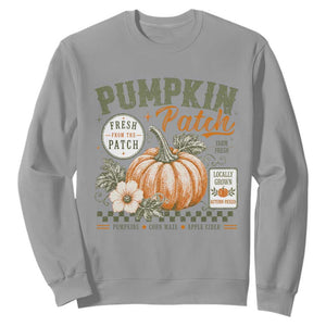Vintage Pumpkin Patch Farm Fresh Sweatshirt Rustic Farmhouse Locally Grown Autumn Fall Gift