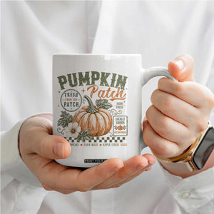 Vintage Pumpkin Patch Farm Fresh Coffee Mug Rustic Farmhouse Locally Grown Autumn Fall Gift