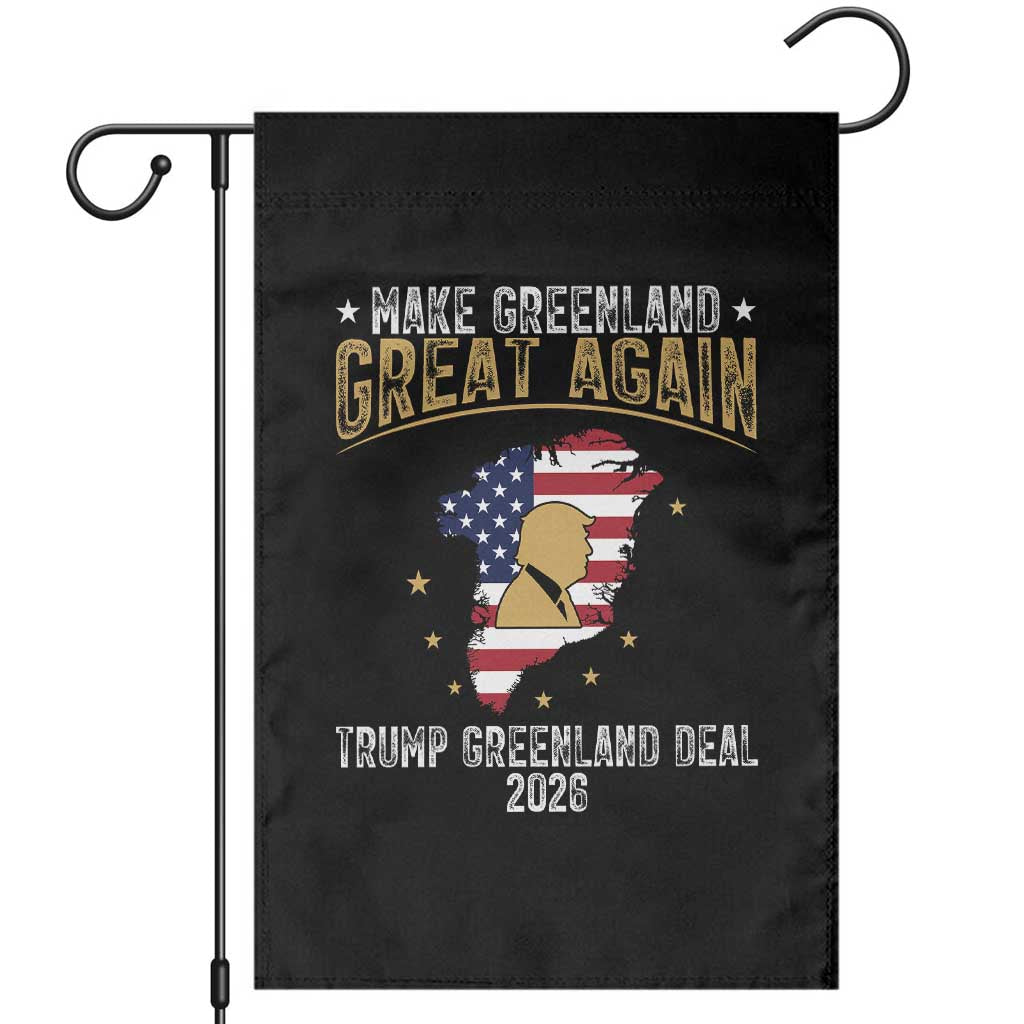 Make Greenland Great Again Patriotic USA Flag Map Garden Flag Funny Geographical Humor